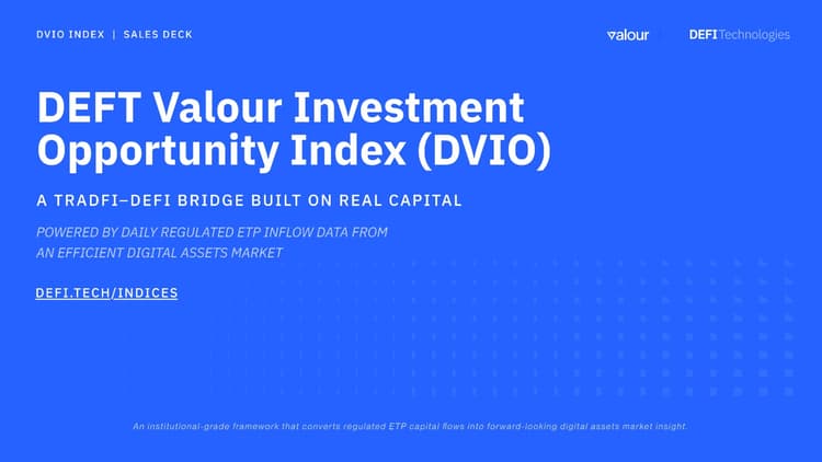 DEFT Valour Investment Opportunity (DVIO) Index Webinar