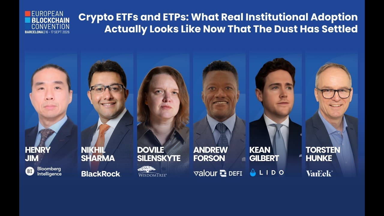 Crypto ETFs and ETPs: What Real Institutional Adoption Actually Looks Like Now | EBC12